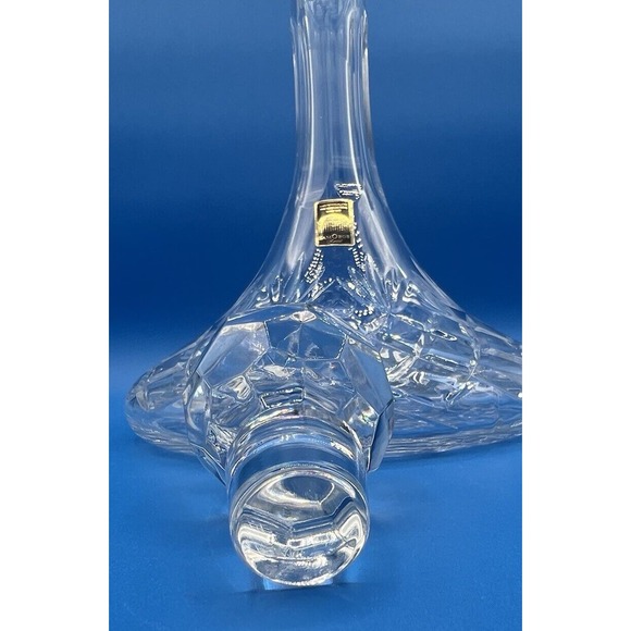 Samobor Krystal Ships Decanter with Stopper Made In Yugoslavia Hand Cut - Picture 8 of 12